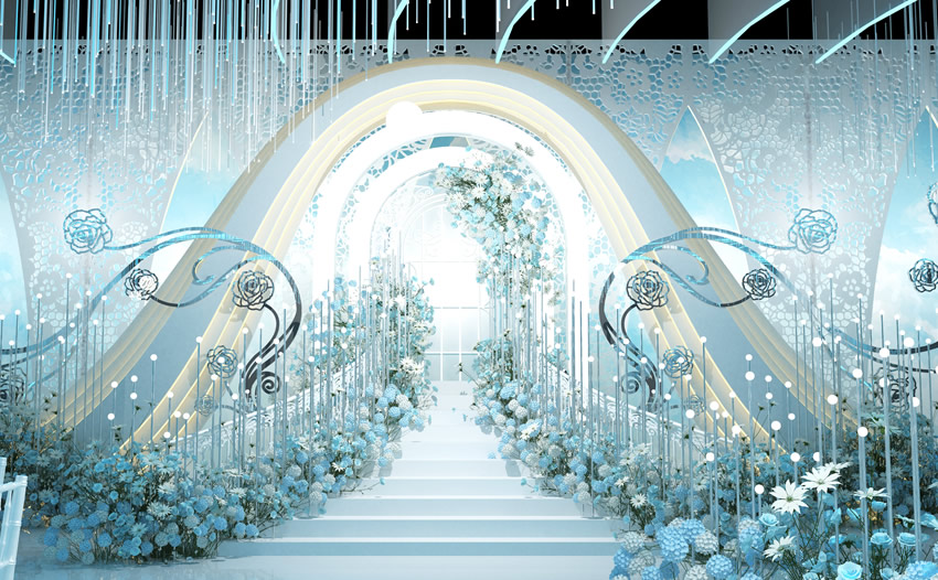 通州釡香烙馍村水晶厅效果展示